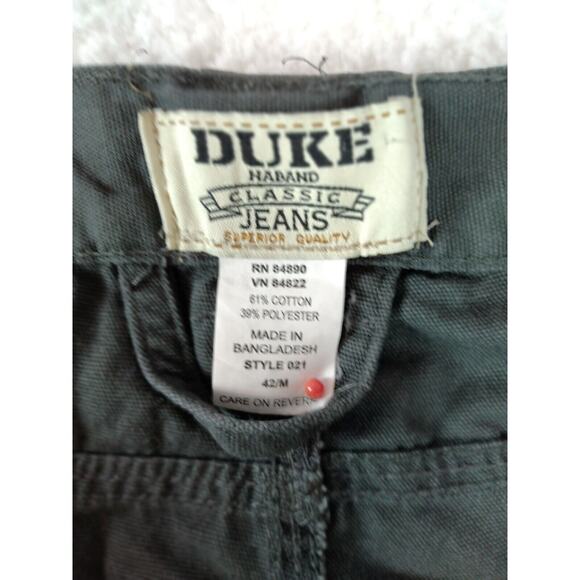 Duke Haband men's gray jeans carpenter side elastic waist size 42x 28.5" - Picture 4 of 16